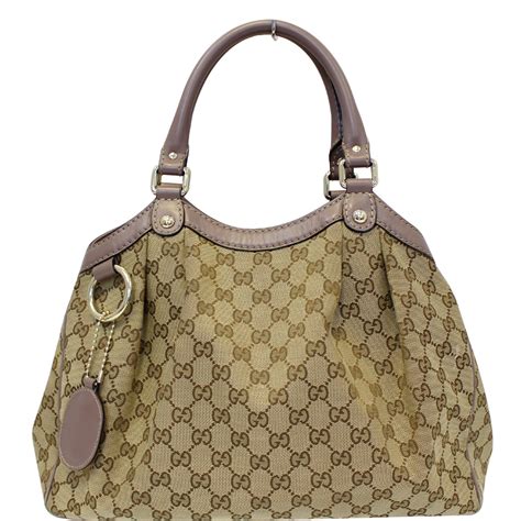 gucci women's linea a pouch|Gucci canvas handbags.